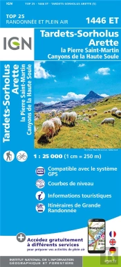 1446et : Tardets-Sorholus-Arette ; La Pierre St-Martin Canyons De La Haute Soule (5e Édition)
