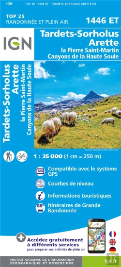 Bertrand.pt - 1446et : Tardets-Sorholus-Arette ; La Pierre St-Martin Canyons De La Haute Soule (5e Édition)