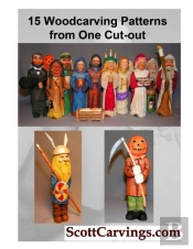 15 Woodcarving Patterns From One Cut Out