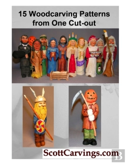 Bertrand.pt - 15 Woodcarving Patterns From One Cut Out
