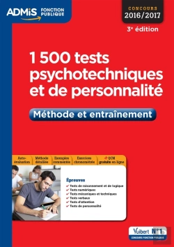 Bertrand.pt - 1500 Tests Psychotechniques Et De Personnalite Methode Et Entrainement 3e Edt