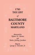 1783 Tax List Of Baltimore County
