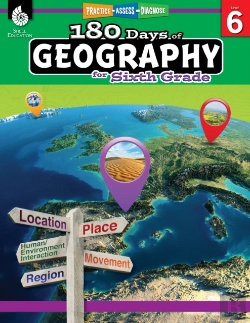 Bertrand.pt - 180 Daysâ„¢: Geography For Sixth Grade