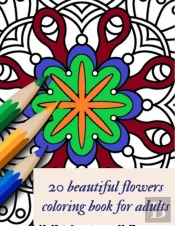 20 Beautiful Flowers Coloring Book For Adults