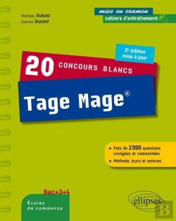 Bertrand.pt - 20 Concours Blancs Tage Mage® - Méthode, Trucs Et Astuces - 2e Édition Mise À Jour