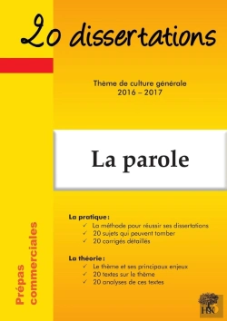 Bertrand.pt - 20 Dissertations Culture Generale 2016 2017 En Prepa Commerciale