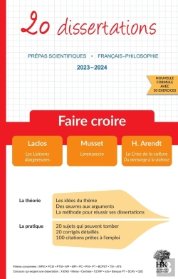 Bertrand.pt - 20 Dissertations De Francais Sur Le Theme 2023-2024 En Prepa Scientifique