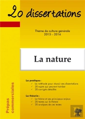 20 Dissertations Sur Le Thème De Culture Générale 2015 2016 En Prépas Commerciale