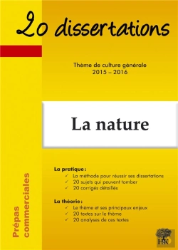 Bertrand.pt - 20 Dissertations Sur Le Thème De Culture Générale 2015 2016 En Prépas Commerciale