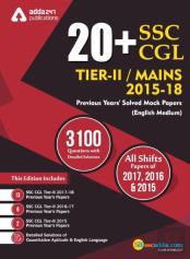 20+ Ssc Cgl Tier Ii 2015-18 Previous Year'S Paper Book (English Printed Medium)