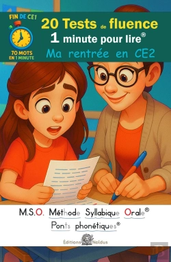 Bertrand.pt - 20 Tests De Fluence - Ma Rentree En Ce2 - 1 Minute Pour Lire Tome 2 - Mso Methode Syllabique Orale -