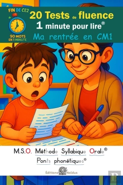 Bertrand.pt - 20 Tests De Fluence - Ma Rentree En Cm1 - 1 Minute Pour Lire Tome 3 - Mso Methode Syllabique Orale -