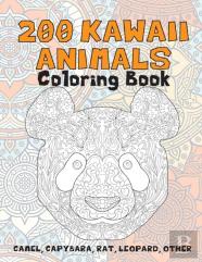 200 Kawaii Animals - Coloring Book - Camel, Capybara, Rat, Leopard, Other