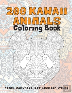 Bertrand.pt - 200 Kawaii Animals - Coloring Book - Camel, Capybara, Rat, Leopard, Other