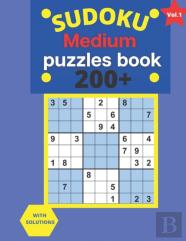 200+ Medium Sudoku Puzzles Book