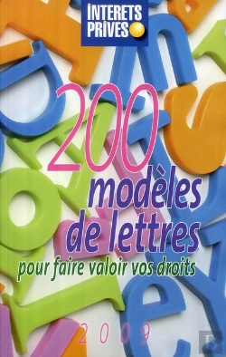Bertrand.pt - 200 Modèles De Lettres Pour Faire Valoir Vos Droits (Édition 2009)