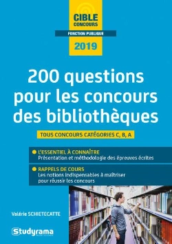 Bertrand.pt - 200 Questions Pour Les Concurs Des Bibliothèques ; Tous Concours Catégories C, B Et A ; Tout-En-Un (Concours 2019/2020)