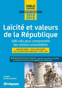 Bertrand.pt - 200 Questions Sur La Laïcite Et Les Valeurs De La République ; Concours Administratifs Et De L'Enseignement (Édition 2018)