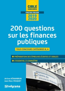 Bertrand.pt - 200 Questions Sur Les Finances Publiques ; Tous Concours, Catégories B, A (Édition 2019/2020)
