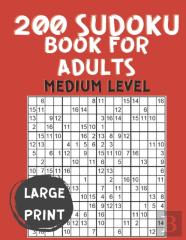 200 Sudoku Book For Adults Medium Level