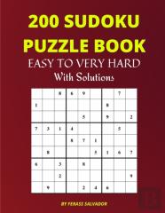 200 Sudoku Puzzle Book Easy To Very Hard With Solutions