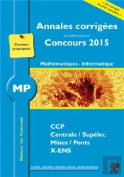 2015 Annales Des Concours Mp ; Mathématiques Et Informatique