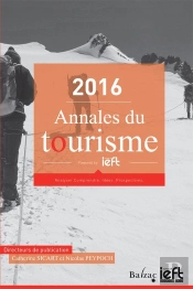 2016 ; Annales Du Tourisme