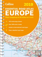 2019 Collins Essential Road Atlas Europe