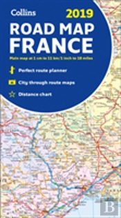 2019 Collins Map Of France