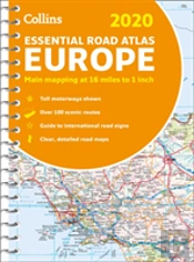 2020 Collins Essential Road Atlas Europe