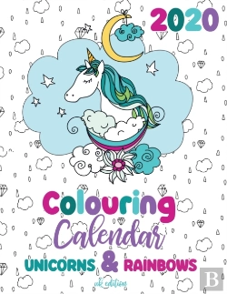 Bertrand.pt - 2020 Colouring Calendar Unicorns & Rainb