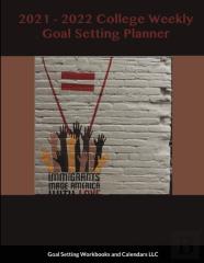 2021-2022 College Weekly Goal Setting Planner