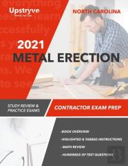 2021 North Carolina Metal Erection Contractor Exam Prep