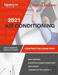 2021 South Carolina Air Conditioning Contractor Exam Prep