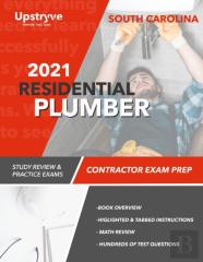 2021 South Carolina Residential Plumber Contractor Exam Prep