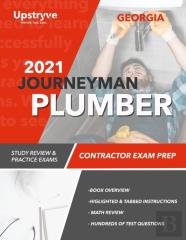 2021georgia Journeyman Plumber Exam Prep
