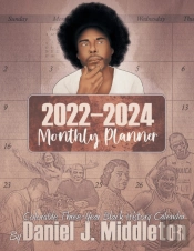 2022-2024 Monthly Planner: Colorable Thr