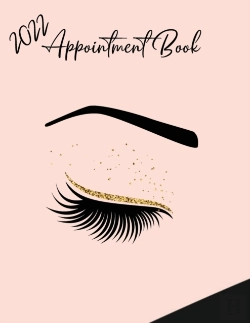 Bertrand.pt - 2022 Appointment Diary - Eyelash Day Planner Book With Times (In 15 Minute Increments)
