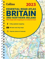 2023 Collins Essential Road Atlas Britain And Northern Ireland