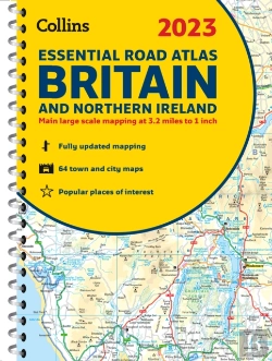 Bertrand.pt - 2023 Collins Essential Road Atlas Britain And Northern Ireland