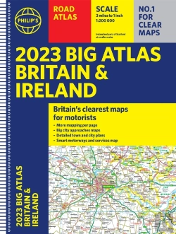 Bertrand.pt - 2023 Philip'S Big Road Atlas Britain And Ireland