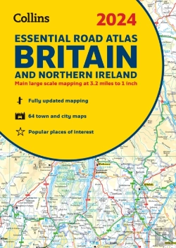 Bertrand.pt - 2024 Collins Essential Road Atlas Britain And Northern Ireland