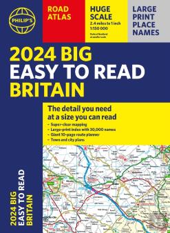 2024 Philip'S Big Easy To Read Britain Road Atlas