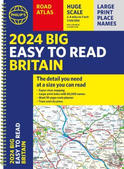 2024 Philip'S Big Easy To Read Britain Road Atlas