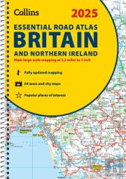 2025 Collins Essential Road Atlas Britain And Northern Ireland