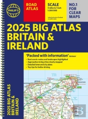 2025 Philip'S Big Road Atlas Of Britain & Ireland