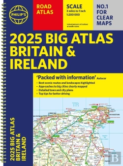 Bertrand.pt - 2025 Philip'S Big Road Atlas Of Britain & Ireland