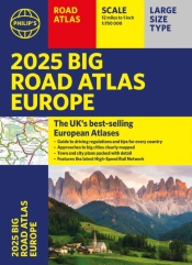 2025 Philip'S Big Road Atlas Of Europe