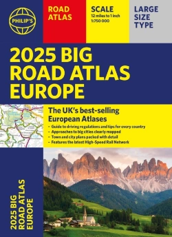 Bertrand.pt - 2025 Philip'S Big Road Atlas Of Europe