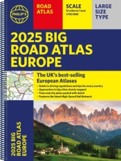 2025 Philip'S Big Road Atlas Of Europe